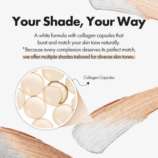 Korean 2‑in‑1 Color‑Changing Foundation Stick with Travel Brush